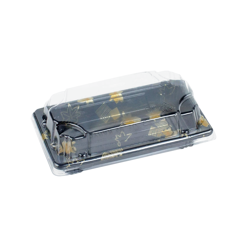 Разлагаемое черное пластиковое блюдо для вечеринок