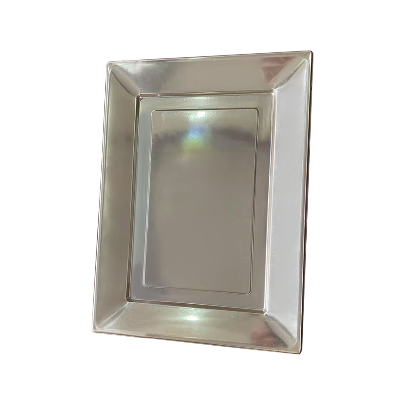 Одноразовый серебряный поднос для еды PS
