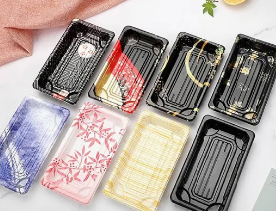 Одноразовый пластиковый лоток для суши 